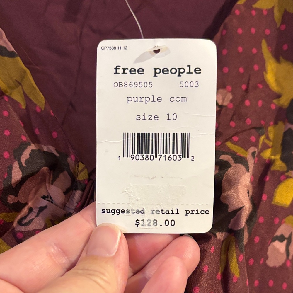 NWT Free People Morning Light Floral Fit & Flare Mini Dress‎ - Picture 3 of 9